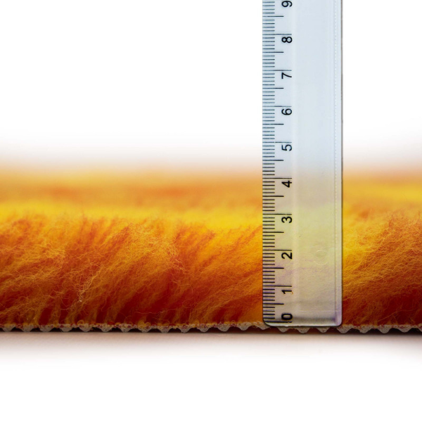 DRY BED Legowisko antypoślizgowe dla psów - kości i łapki - pomarańczowe, (6).png