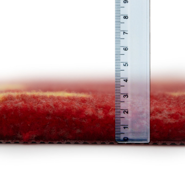 DRY BED Legowisko antypoślizgowe dla psów - kości i łapki - czerwone , (7).png