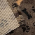 DRY BED Legowisko antypoślizgowe dla psów - kości i łapki - brązowe (4).png
