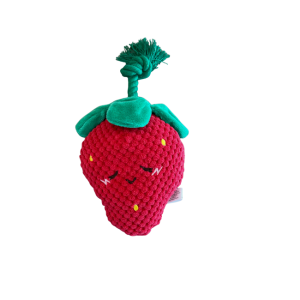 ZippyPaws Zabawka dla psa - Truskawka z liną