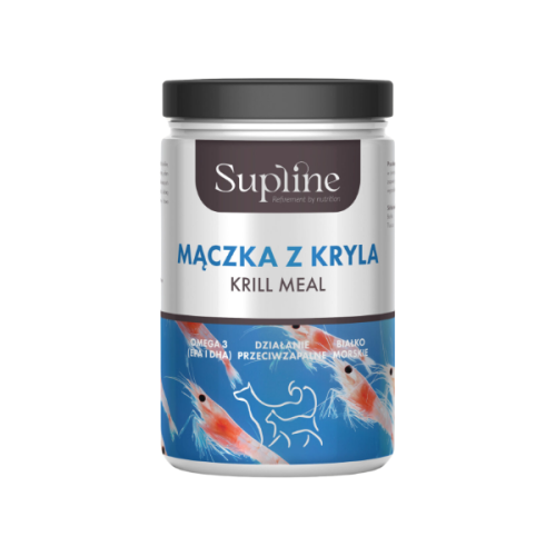 SUPLINE  Mączka z kryla dla psów i kotów - 100 g.png