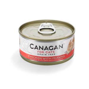 CANAGAN Kurczak z krewetkami - karma mokra dla kotów - 75 g