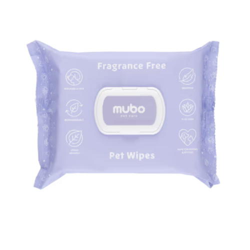 Mubo Fragrance Free Pet Wipes - Bezzapachowe chusteczki z aloesem dla psa i kota - 100 szt..png
