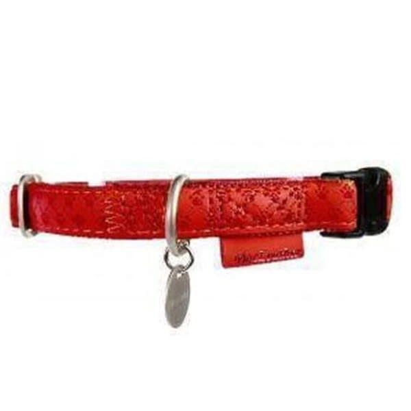 ZOLUX OBROŻA REGULOWANA MAC LEATHER 10MM - KOLOR CZERWONY.jpg