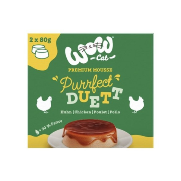 WOW CAT Purrfect Duett Huhn - mus z kurczaka z sosem dla kotów - 2 szt. x 80 g (5).png