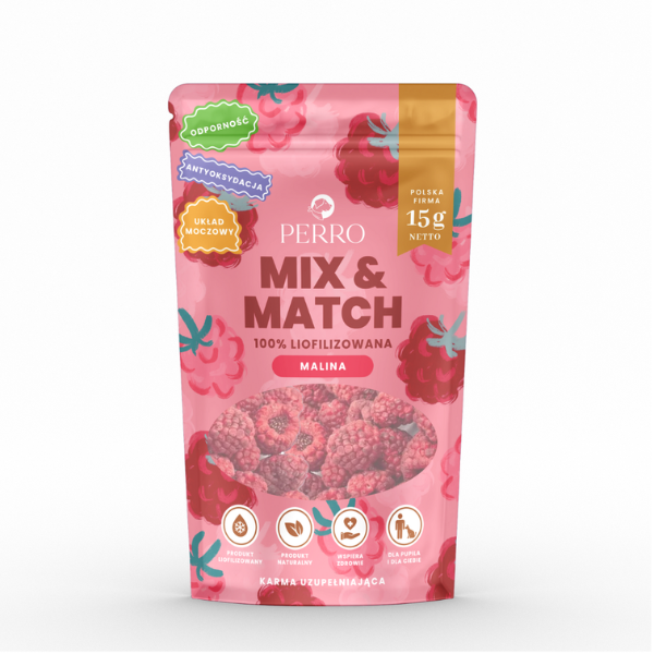 PERRO MIX &amp; MATCH MALINA Przysmaki liofilizowane - 15 g