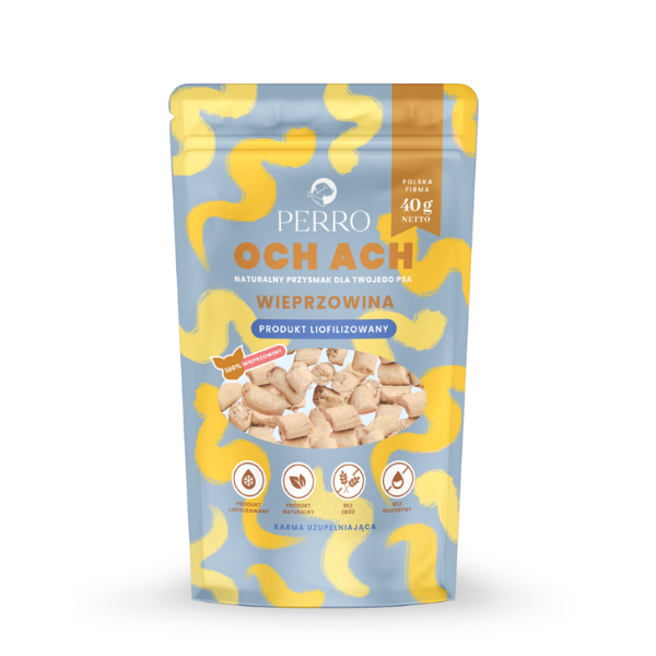 PERRO OCH ACH Wieprzowina Przysmaki liofilizowane - 40g