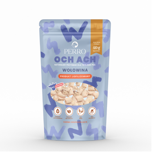 PERRO OCH ACH WOŁOWINA Przysmaki liofilizowane - 40 g