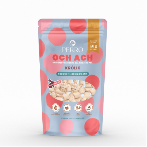PERRO OCH ACH KRÓLIK Przysmaki liofilizowane - 40 g
