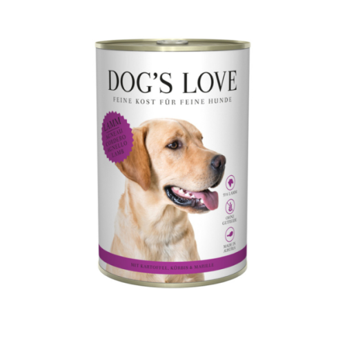 DOG’S LOVE Lamm - Jagnięcina z dynią, morelą i ziemniakami  - karma mokra dla psów 400 g.png