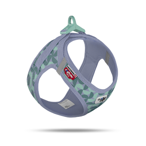 Curli Szelki dla psa - Clasp Air Mesh Semi Circle Blue (1).png