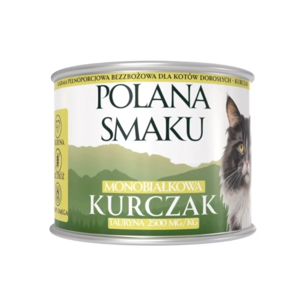 POLANA SMAKU KURCZAK - karma mokra dla kotów - 200 g   (1).png