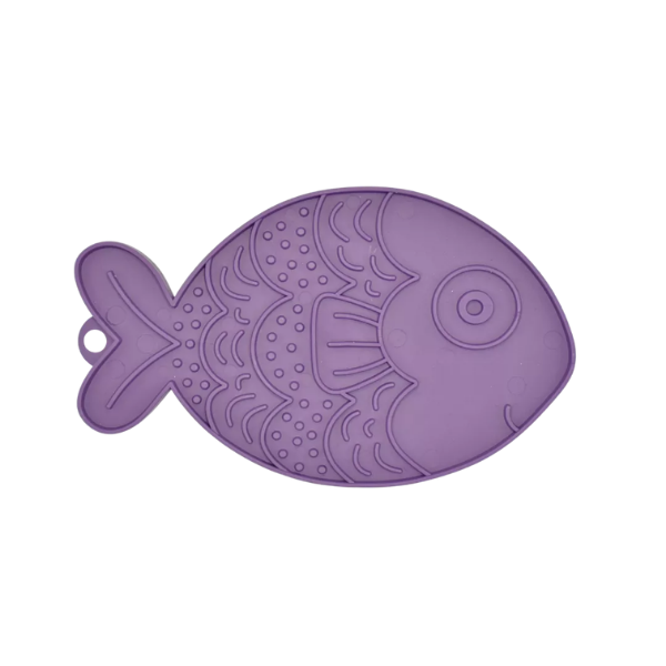 FIBOO FISHKA - Antypoślizgowa mata do lizania  dla psów i kotów - fioletowy.png