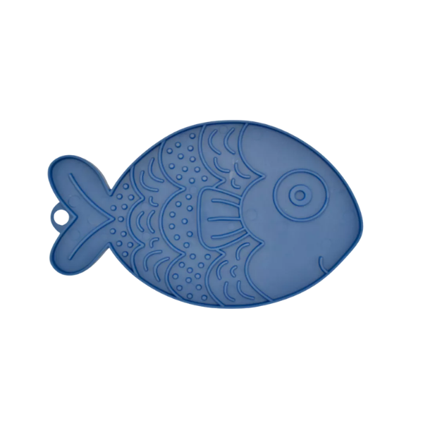 FIBOO FISHKA - Antypoślizgowa mata do lizania  dla psów i kotów - niebieski.png