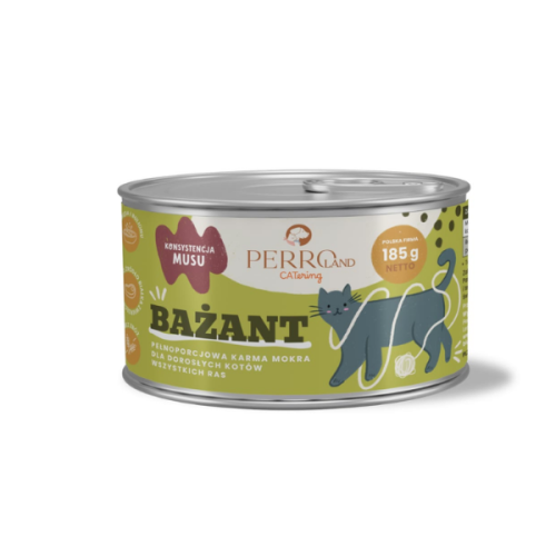 PERRO Karma mokra dla kotów - bażant - 185 g.png