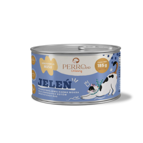 PERRO Karma mokra dla kotów - jeleń - 185 g.png