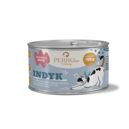 PERRO Karma mokra dla kotów - indyk - 185 g.png