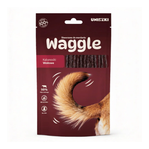 UNISZKI Waggle - kabanosiki wołowe dla psów - 60 g (1).png