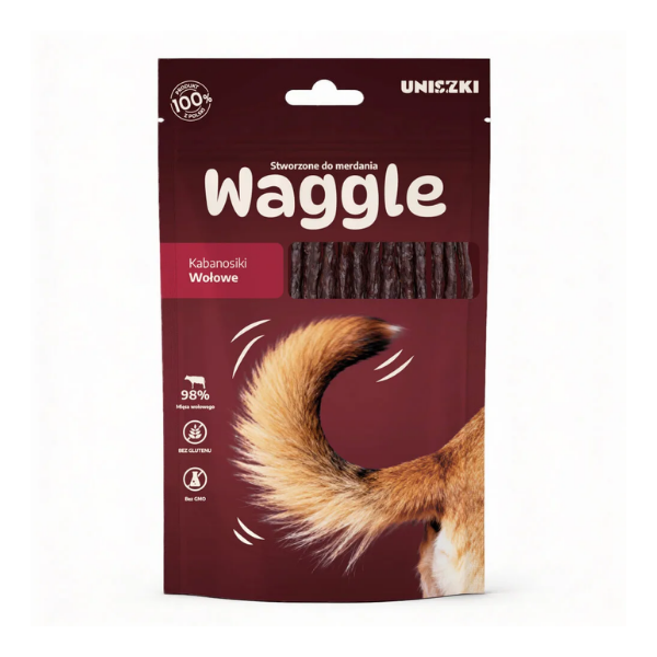 UNISZKI Waggle - kabanosiki wołowe dla psów - 60 g (1).png
