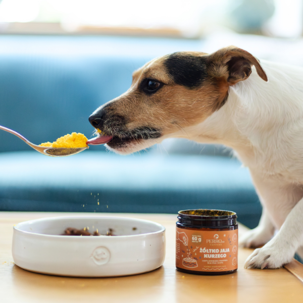 PERRO Toppers Liofilizowana posypka - żółtko jaja kurzego dla psów i kotów - 60 g  (4).png