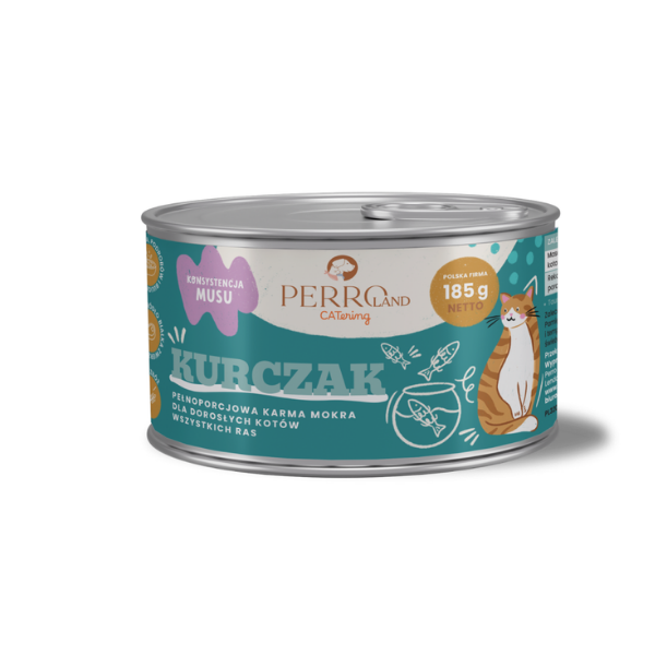 PERRO Karma mokra dla kotów - kurczak - 185 g (1).png