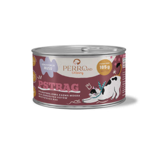 PERRO Karma mokra dla kotów - pstrąg- 185 g.png