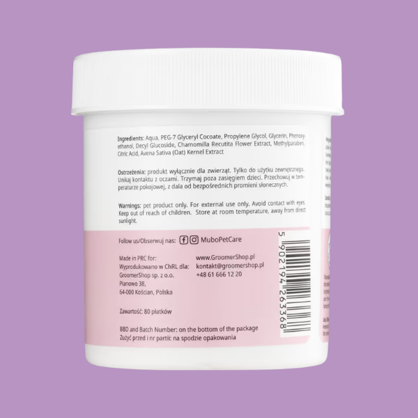 Mubo Perfect Eye Tear Stain Eye Wipes - płatki do usuwania zacieków i przebarwień pod oczami psa i kota -80 szt (2).png