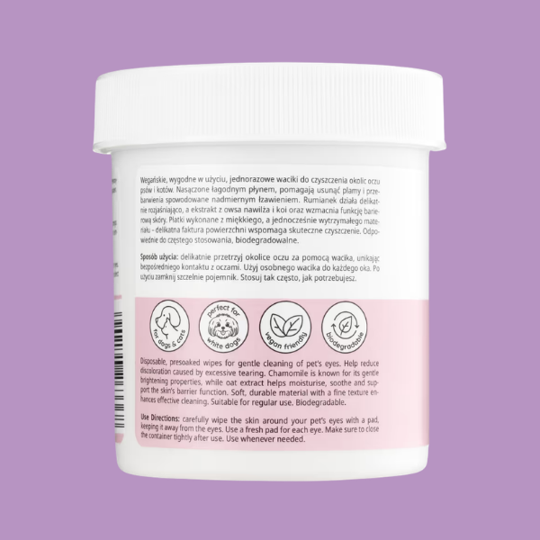 Mubo Perfect Eye Tear Stain Eye Wipes - płatki do usuwania zacieków i przebarwień pod oczami psa i kota -80 szt (3).png