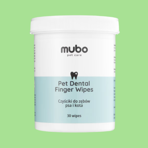 Mubo Pet Dental Finger Wipes 30szt. - jednorazowe czyściki do zębów psa i kota, nakładki na palec - 30 szt.  (1).png