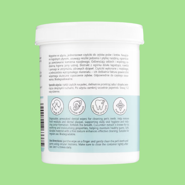 Mubo Pet Dental Finger Wipes 30szt. - jednorazowe czyściki do zębów psa i kota, nakładki na palec - 30 szt.  (3).png