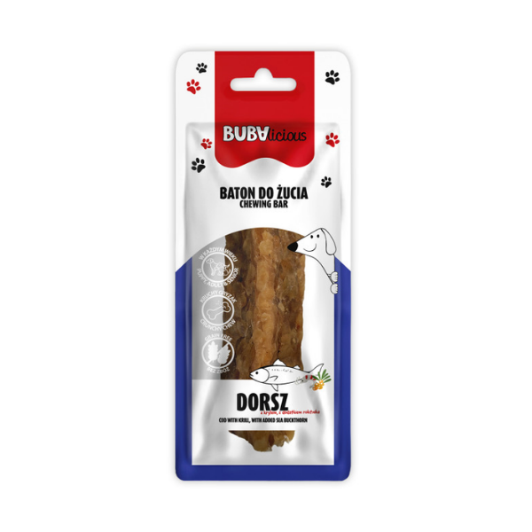 BUBA Baton do żucia dorszem i krylem - 12 cm.png