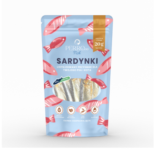 PERRO Sardynki liofilozowane - przysmak dla psów i kotów (1).png