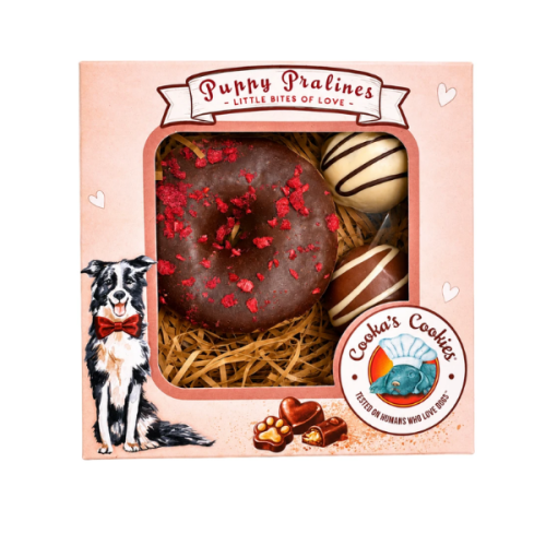 Cooka's Cookies PUPPY PRALINES – Naturalne ciasteczka dla psa z indykiem i malinami (1).png