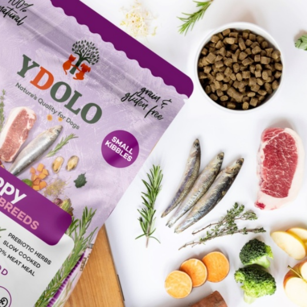 YDOLO MINI PUPPY wieprzowina IBERICO i ryby - półwilgotna karma dla szczeniąt małych ras - 700 g (3).png