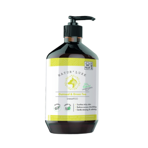 NATUR'LUXE Oatmeal &amp; Green Tea Shampoo - szampon z owsem i zieloną herbatą dla psów - 500 ml.png