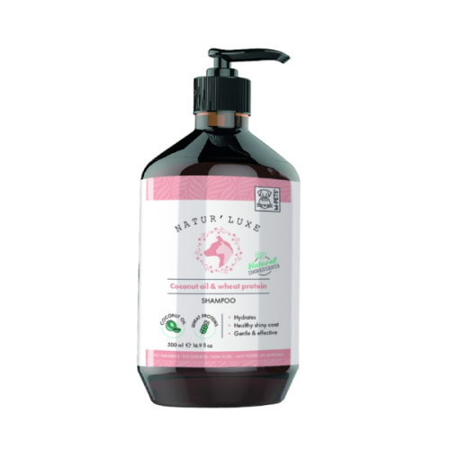 NATUR'LUXE Coconut oil and wheat protein - szampon z olejem kokosowym i proteinami pszenicy  - 500 ml.png