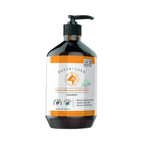NATUR'LUXE Sophora flavescens &amp; witch hazel - szampon z korzenia Sophora flavescens i oczaru wirginijskiego - 500 ml.png