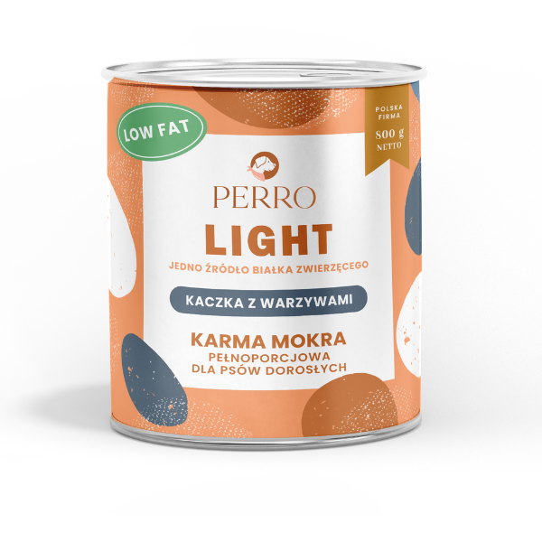 PERRO Light Kaczka z warzywami - karma mokra dla psów 800 g.png