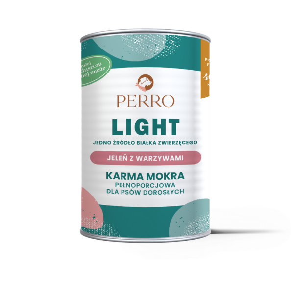 PERRO Light Jeleń z warzywami - karma monobiałkowa dla psów 400 g.png