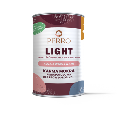 PERRO Light Koza z warzywami - karma monobiałkowa dla psów 400 g.png