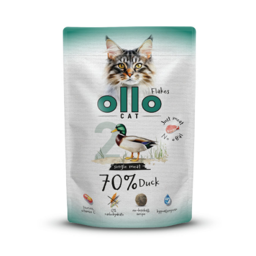 OLLO CAT nr 2 Kaczka - karma mokra dla kotów - 85 g (1).png