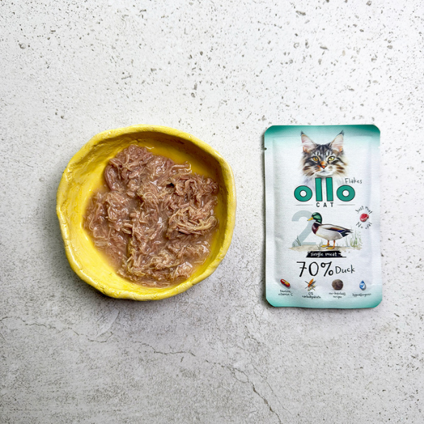 OLLO CAT nr 2 Kaczka - karma mokra dla kotów - 85 g (3).png