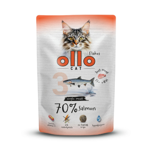 OLLO CAT nr 3 Łosoś - karma mokra dla kotów - 85 g (1).png