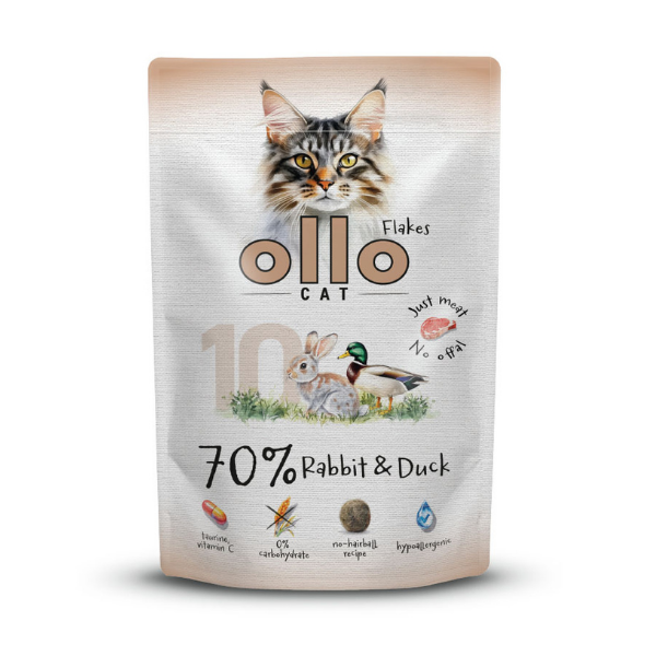 OLLO CAT nr 10 Królik i kaczka - karma mokra dla kotów - 85 g (1).png