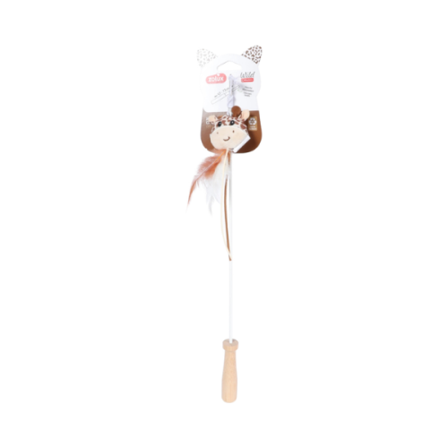 ZOLUX WILD Wędka dla kota teleskopowa - mokka - 60cm  (1).png