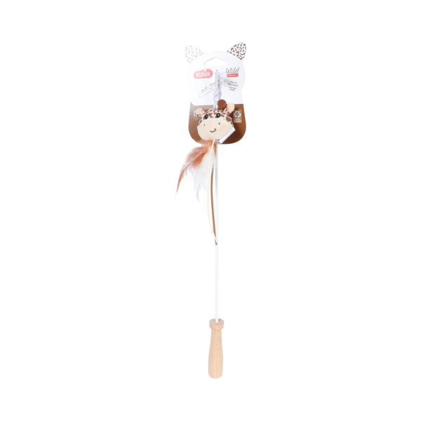 ZOLUX WILD Wędka dla kota teleskopowa - mokka - 60cm  (1).png