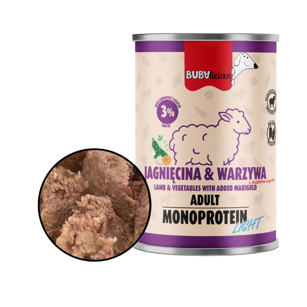 BUBAlicious LIGHT Jagnięcina z warzywami - karma mokra dla psa - 400 g (3).png