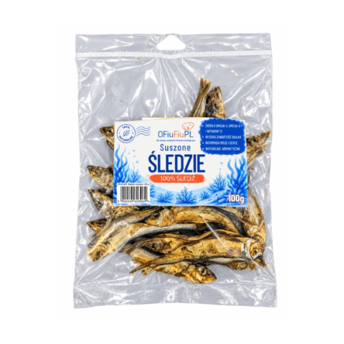 Suszone śledzie - naturalny rybny przysmak dla psa - 100 g.png