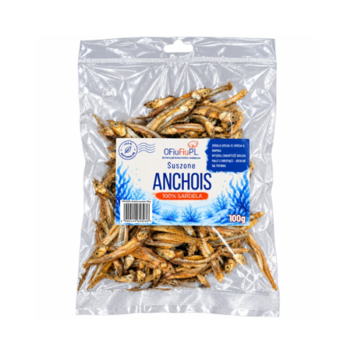 Suszone anchois - naturalny rybny przysmak dla psa - 100 g.png
