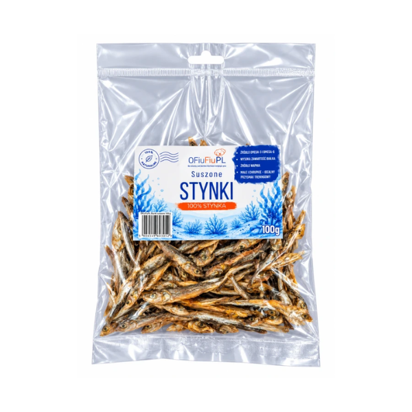 Suszone stynki - naturalny rybny przysmak dla psa - 100 g.png